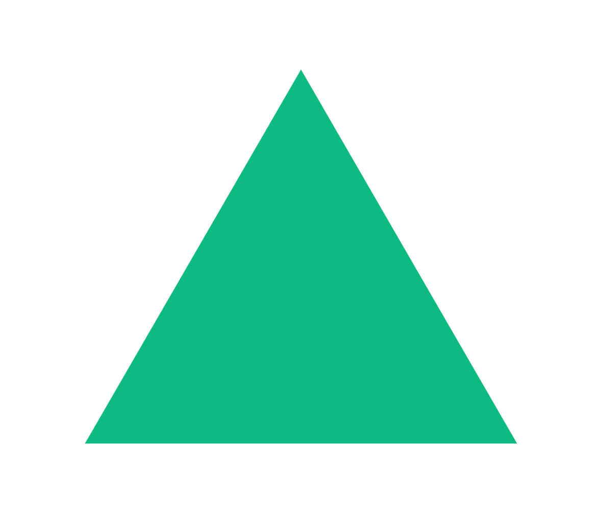 Grøn trekant der peger op