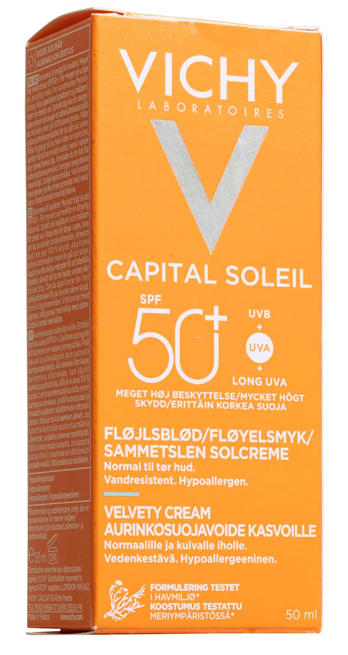 Capital soleil Velvety protective cream SPF 50+ Vichy
