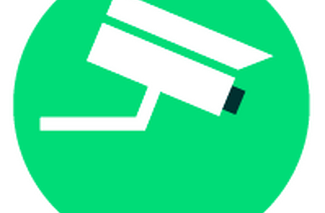 test af overvågningskamera udendørs logo