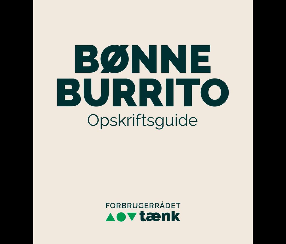 Opskriftsguide til Bønne Burrito