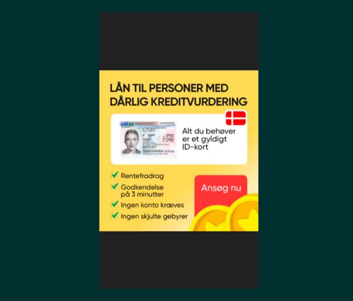 Eksempel på svindelannonce