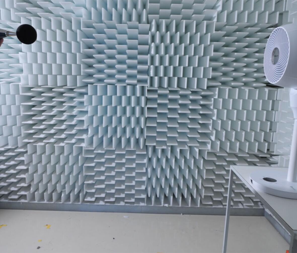 test af ventilator støj