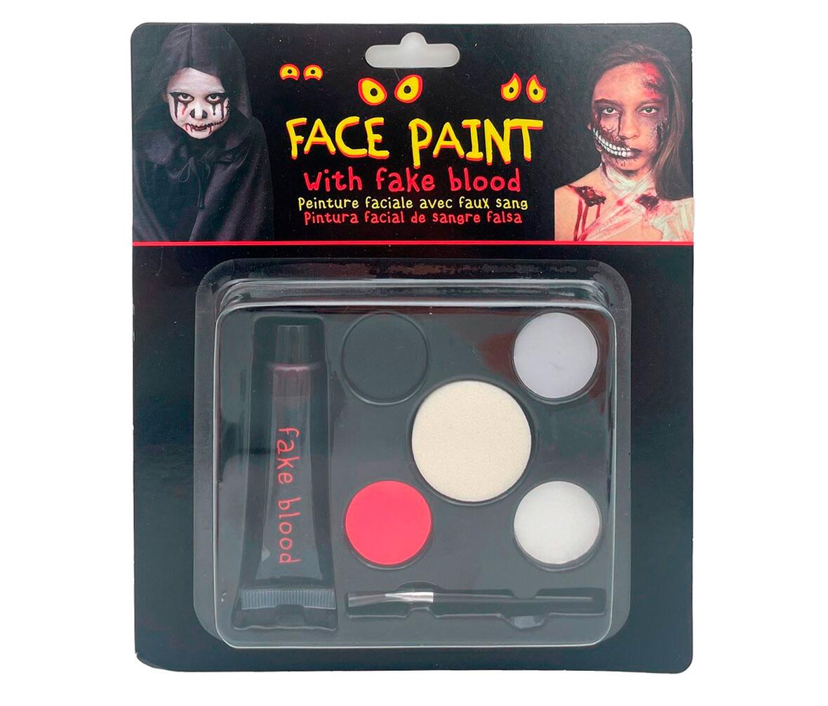 Normal Face paint with fake blood