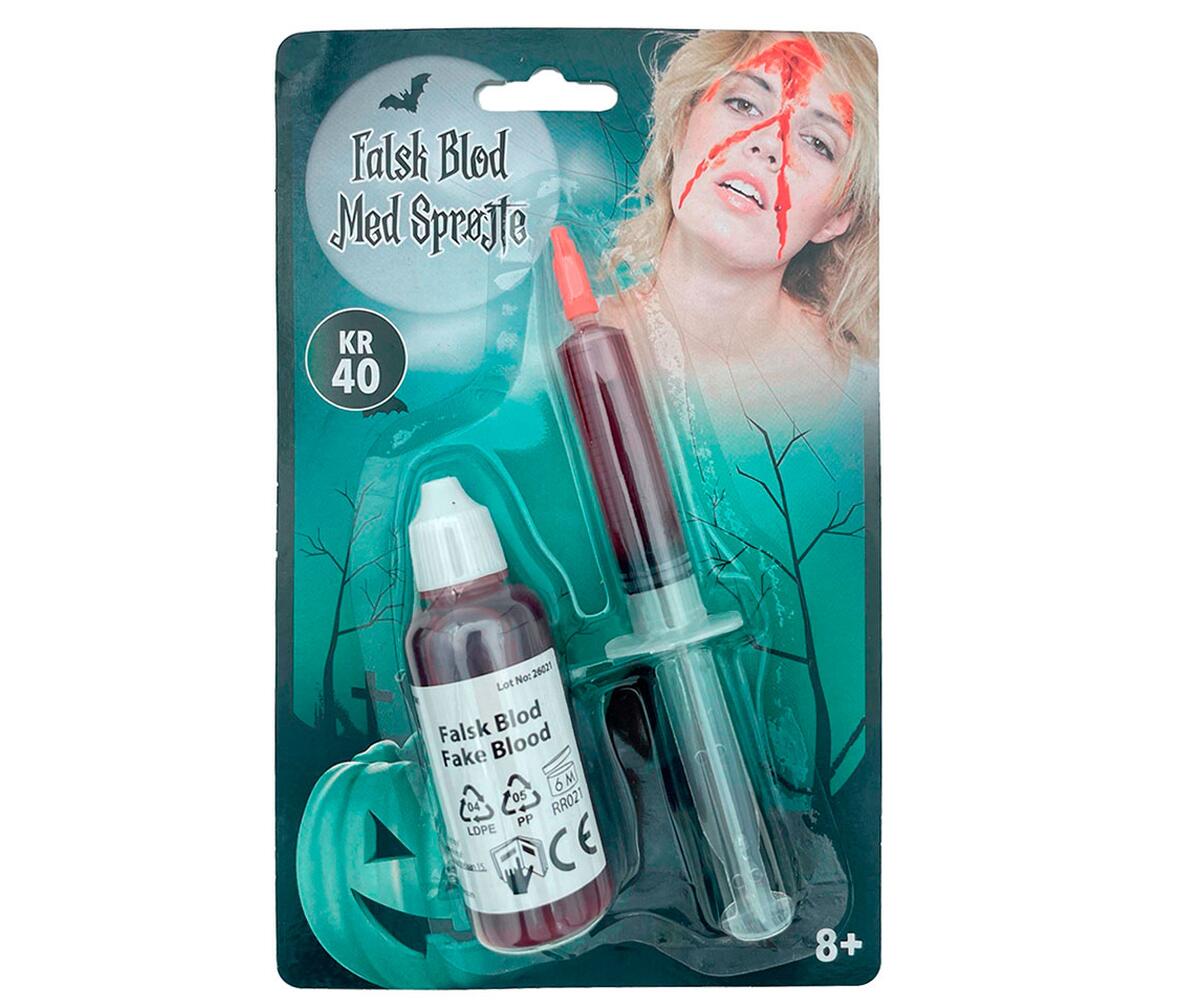 Goodmark Falsk blod med sprøjte 8+