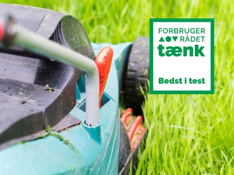 Plæneklipper med Bedst i Test logo