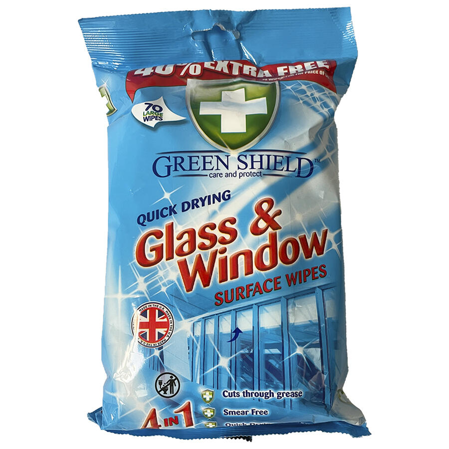 3 x Green hield Gla & Window urface Wipe 50pk | Catch 3 x Green hield Gla & Window urface Wipe 50pk | Catch