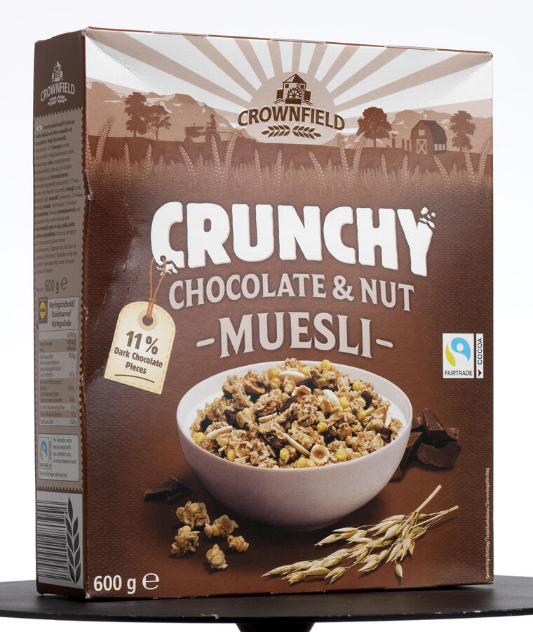 Test Crownfield Crunchy chocolate & nut muesli Forbrugerrådet Tænk