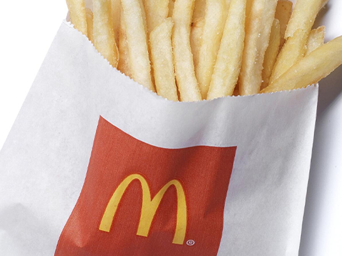 McDonalds pommes frites pose