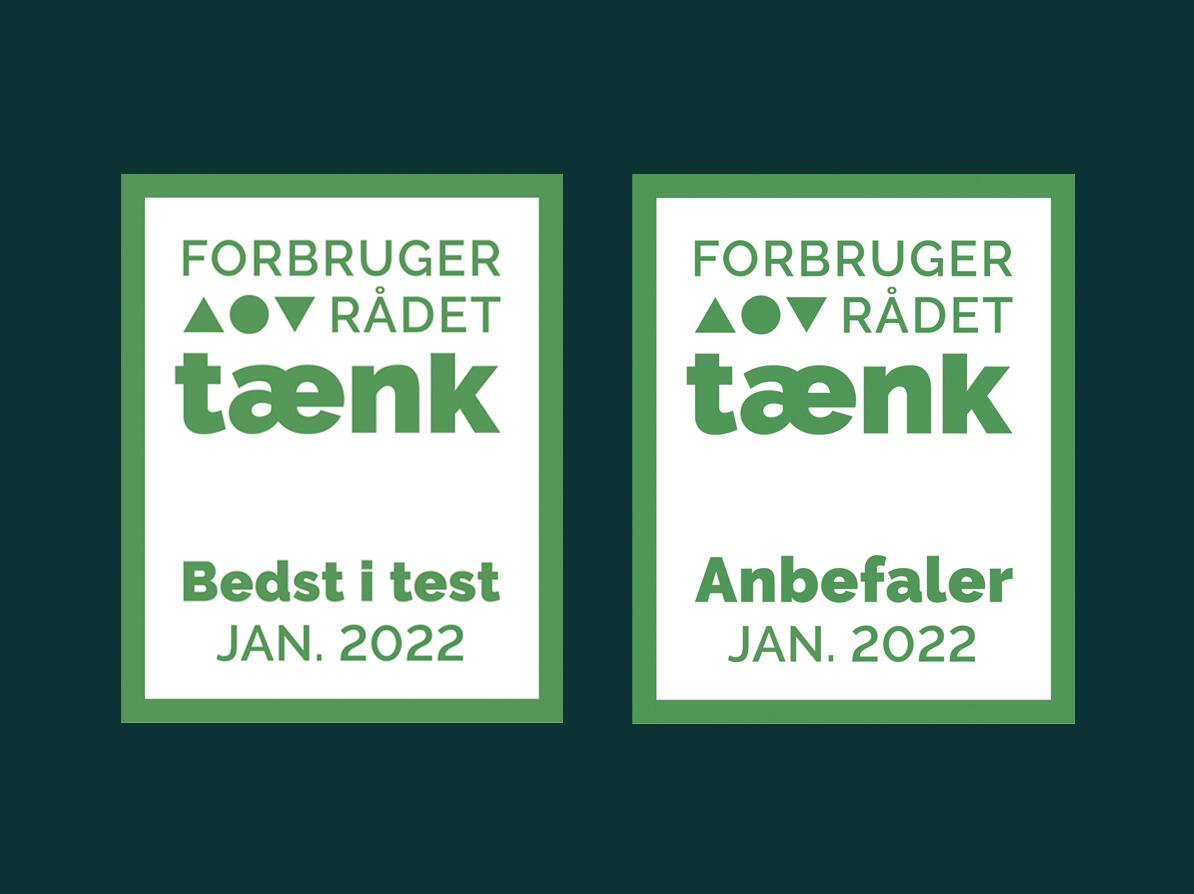 Bedst i Test og Anbefaler logoer