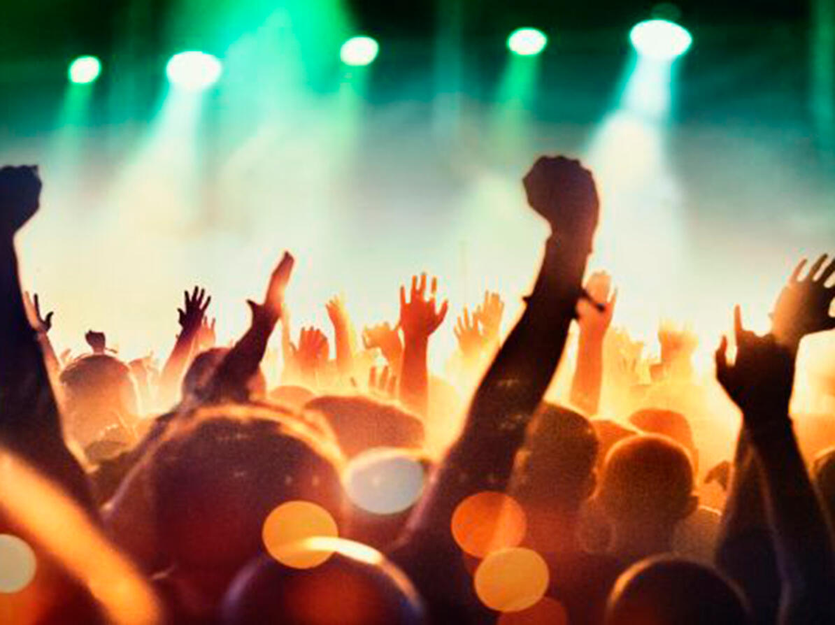 Personer til en koncert