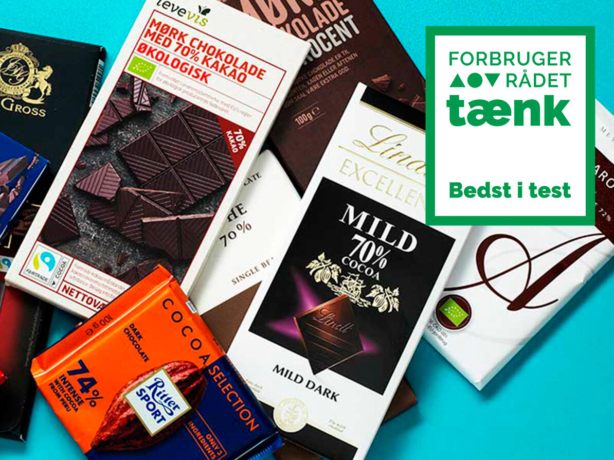 Mørk chokolade bedst i test