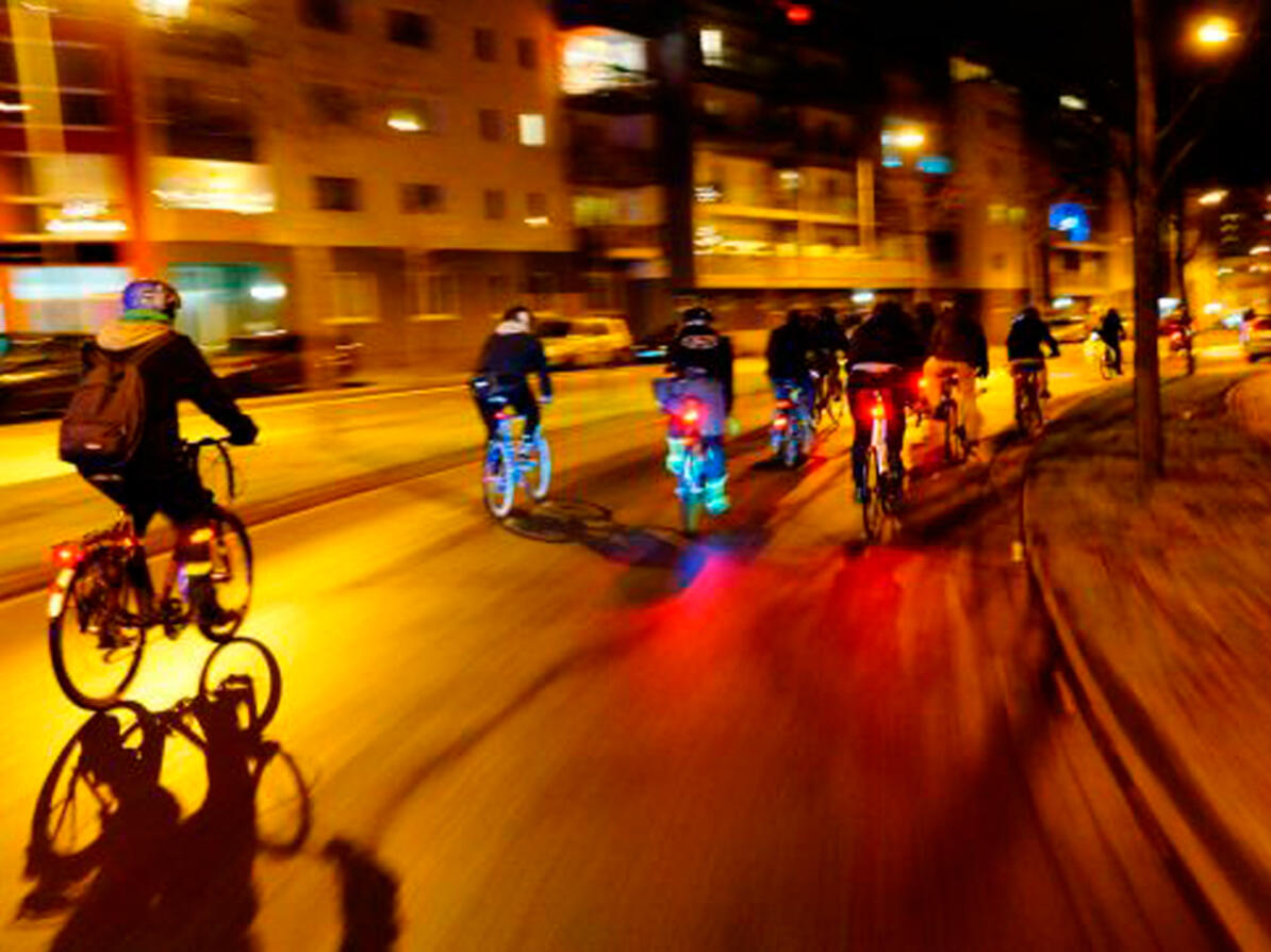 cykellygter på cykler