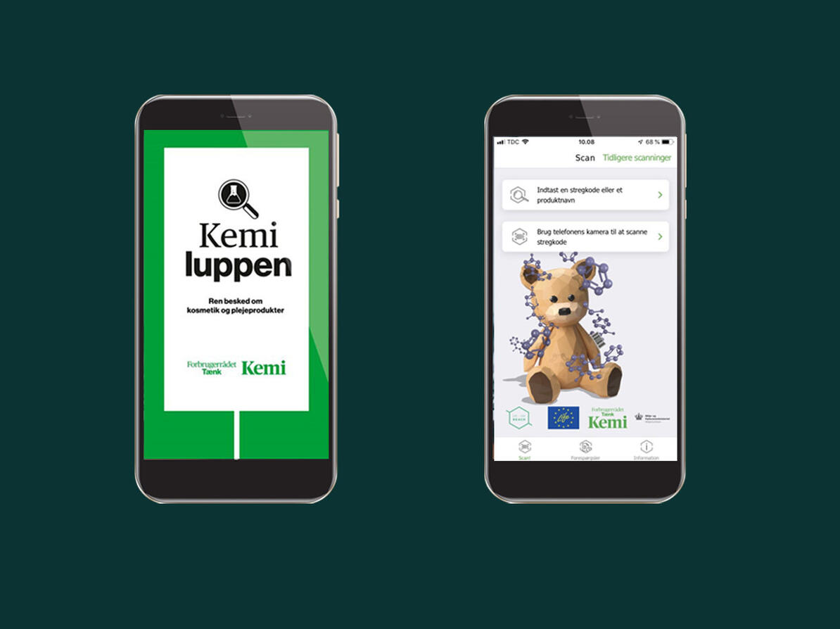 Apps Tjek Kemien og Kemiluppen