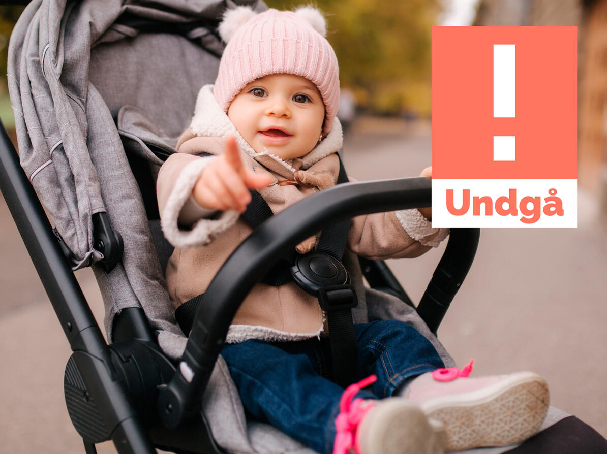 Undgå disse klapvogne, som indeholder uønsket kemi og som er usikre