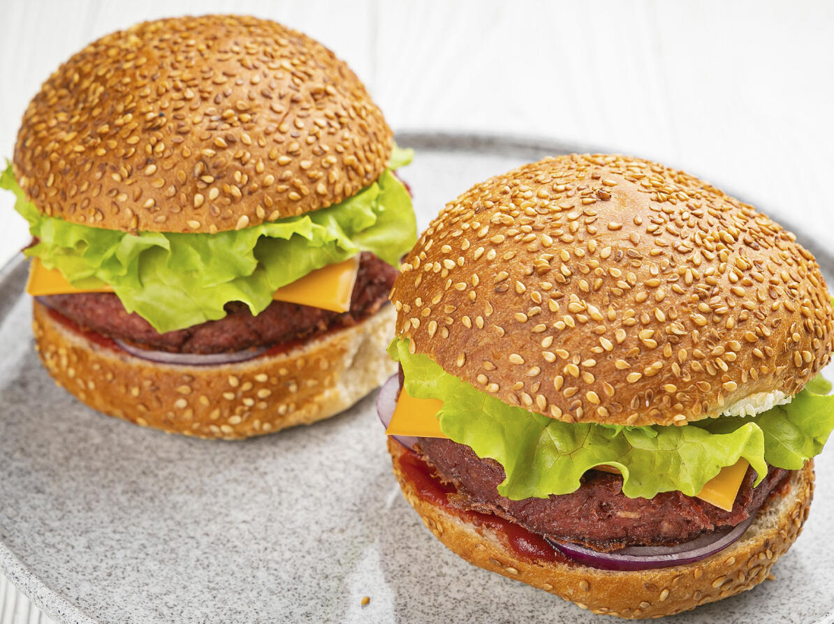 Plantebøffer i burger