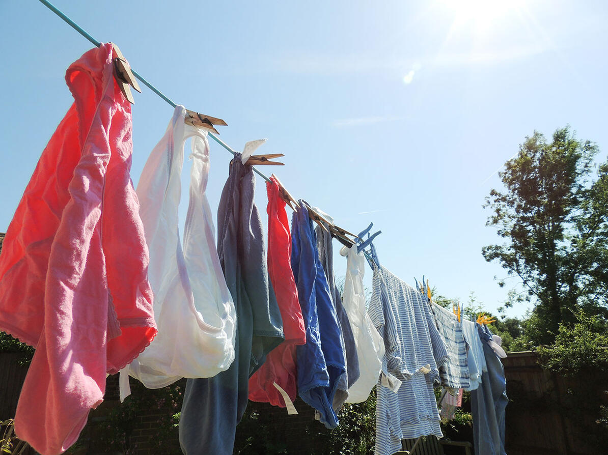 Menstruationstrusser hænger til tørre - gavner de miljøet?