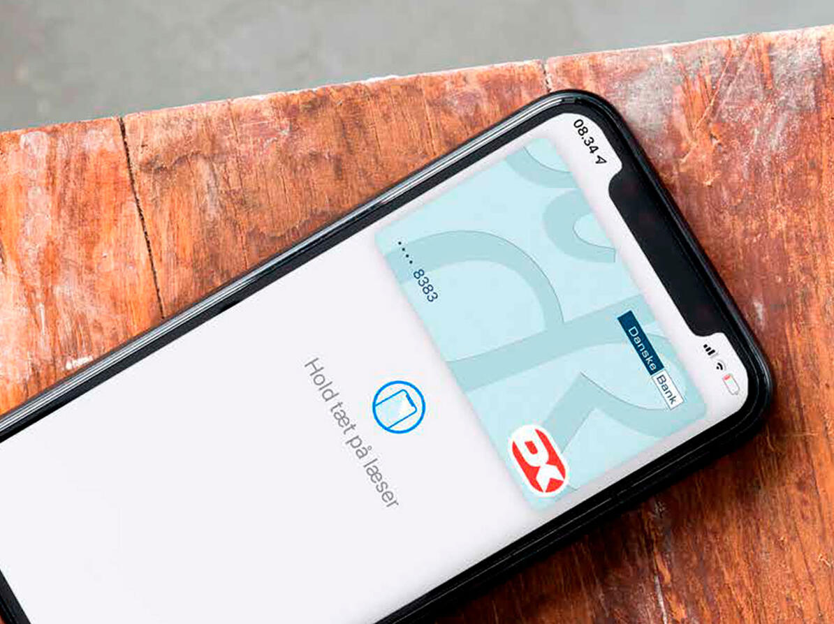 Apple Pay på mobiltelefon