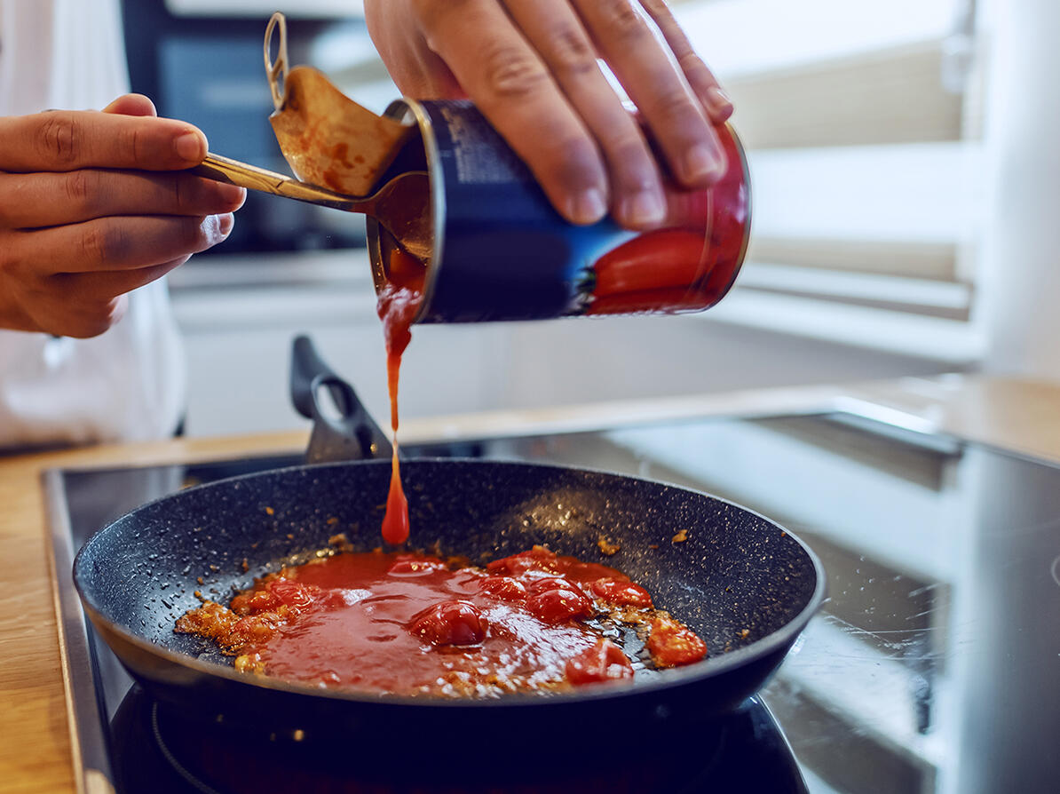 Dåse med hakkede tomater