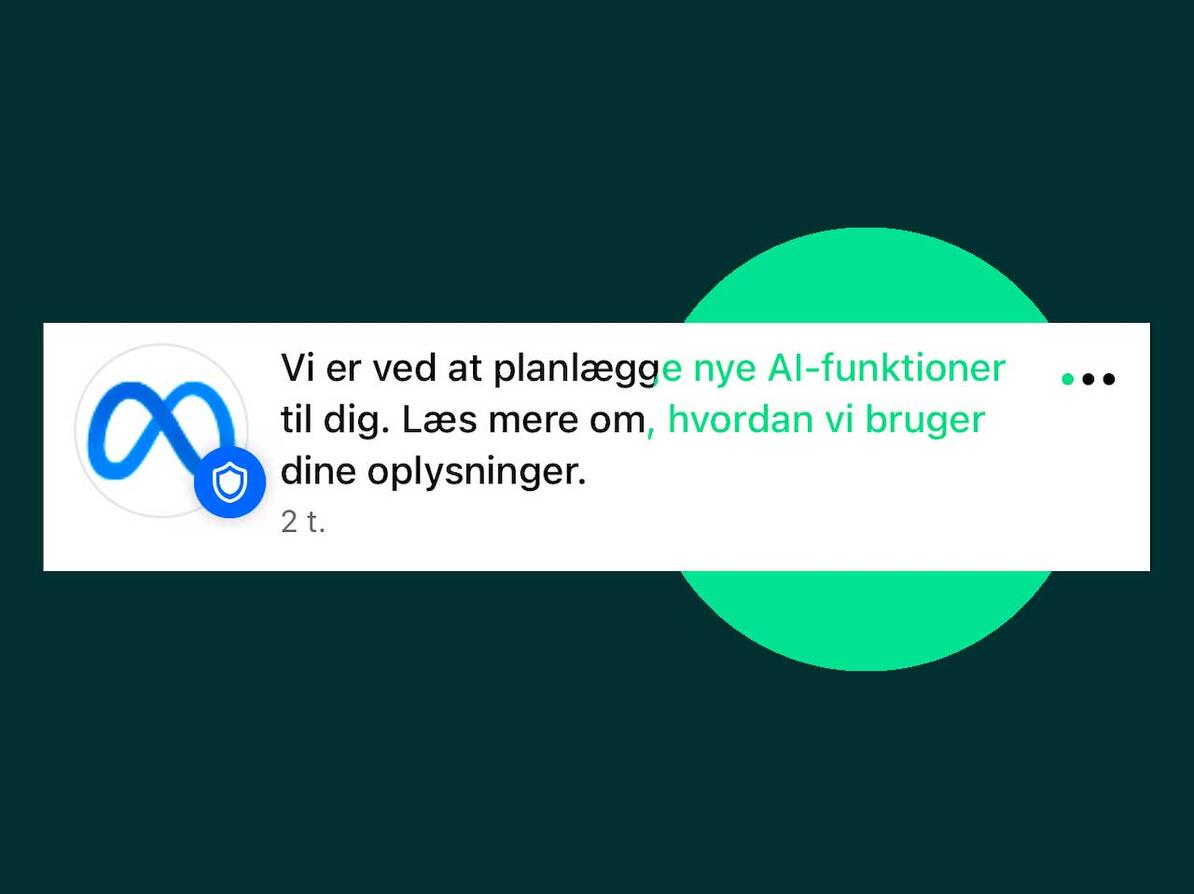 Skærmbillede fra Meta