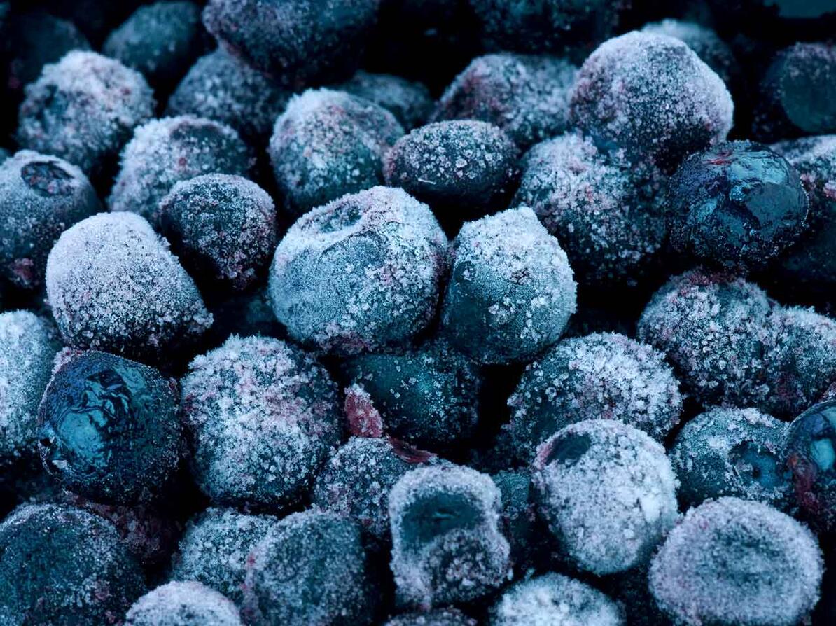 Frosne blåbær er testet for antioxidanter, tungmetaller og pesticidrester.
