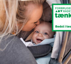 Disse kombivogne er bedst i test - baby i kombivogn med logo