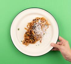 Billede af opskriften til spaghetti bælg-o-nese