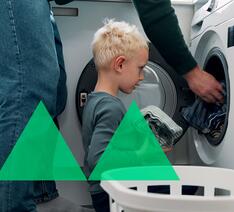 tre gode vaskemaskiner til børnefamilien