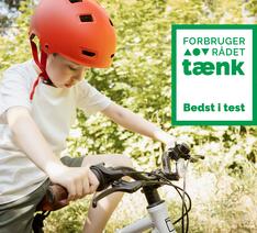 Billede af dreng med cykelhjelm