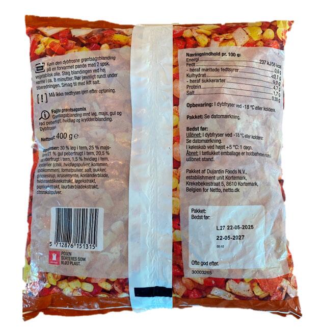 Fajita grøntsagsmix Harvest Best