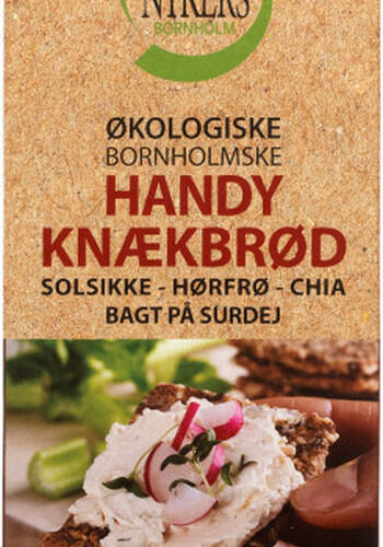 Økologisk bornholmske handy knækbrød, solsikke - hørfrø - chia Nykers bornholm