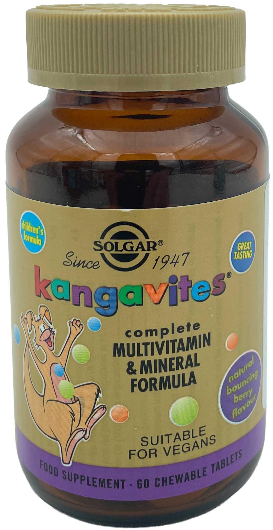 Kangavites complete multivitamin and mineral formula children's formula Solgar