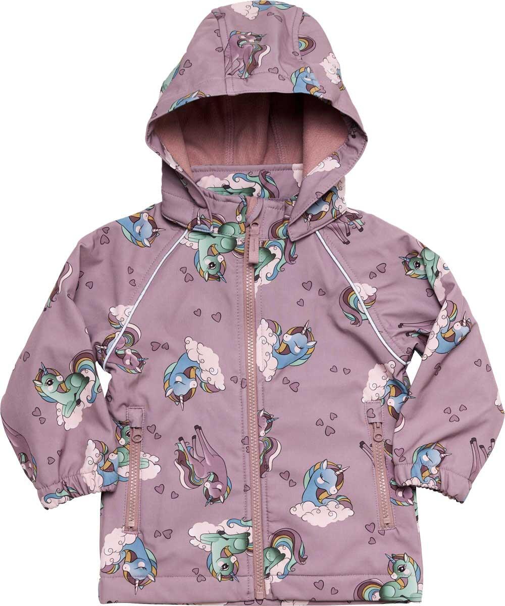 Soft shell jacket unicorns Name It