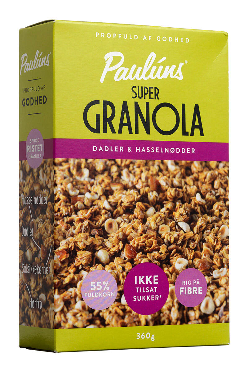 Palæo super granola - dadler & hasselnødder Paulúns