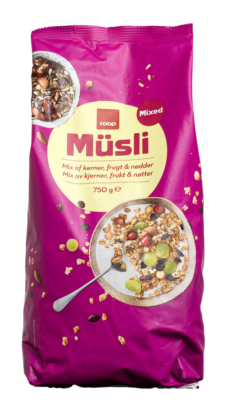 Test: Coop Müsli mix af kerner, frugt og nødder | Forbrugerrådet Tænk