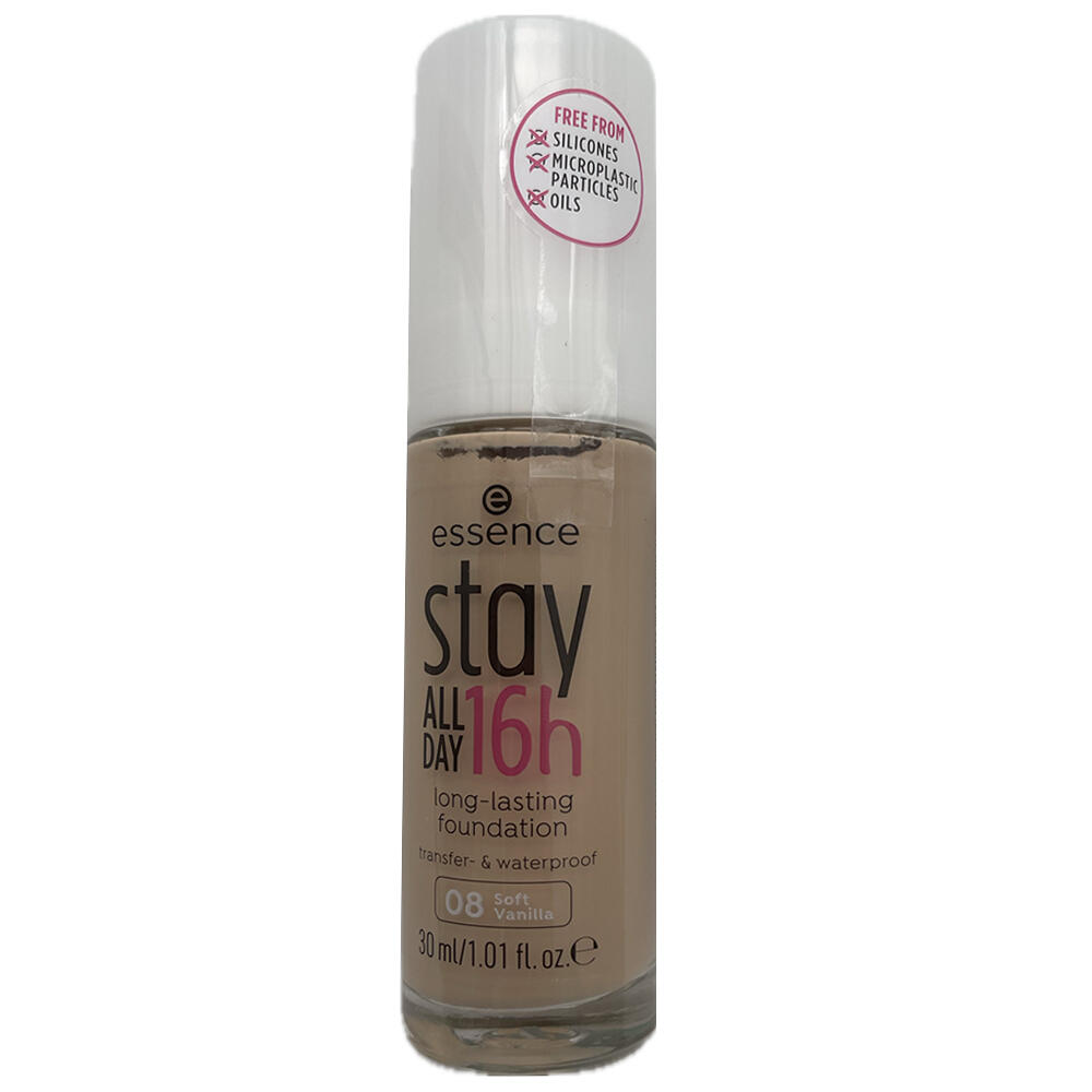 Test Essence Stay All Day 16h Long lasting Foundation 08 Soft Vanilla Test Essence Stay All Day 16h Long lasting Foundation 08 Soft Vanilla