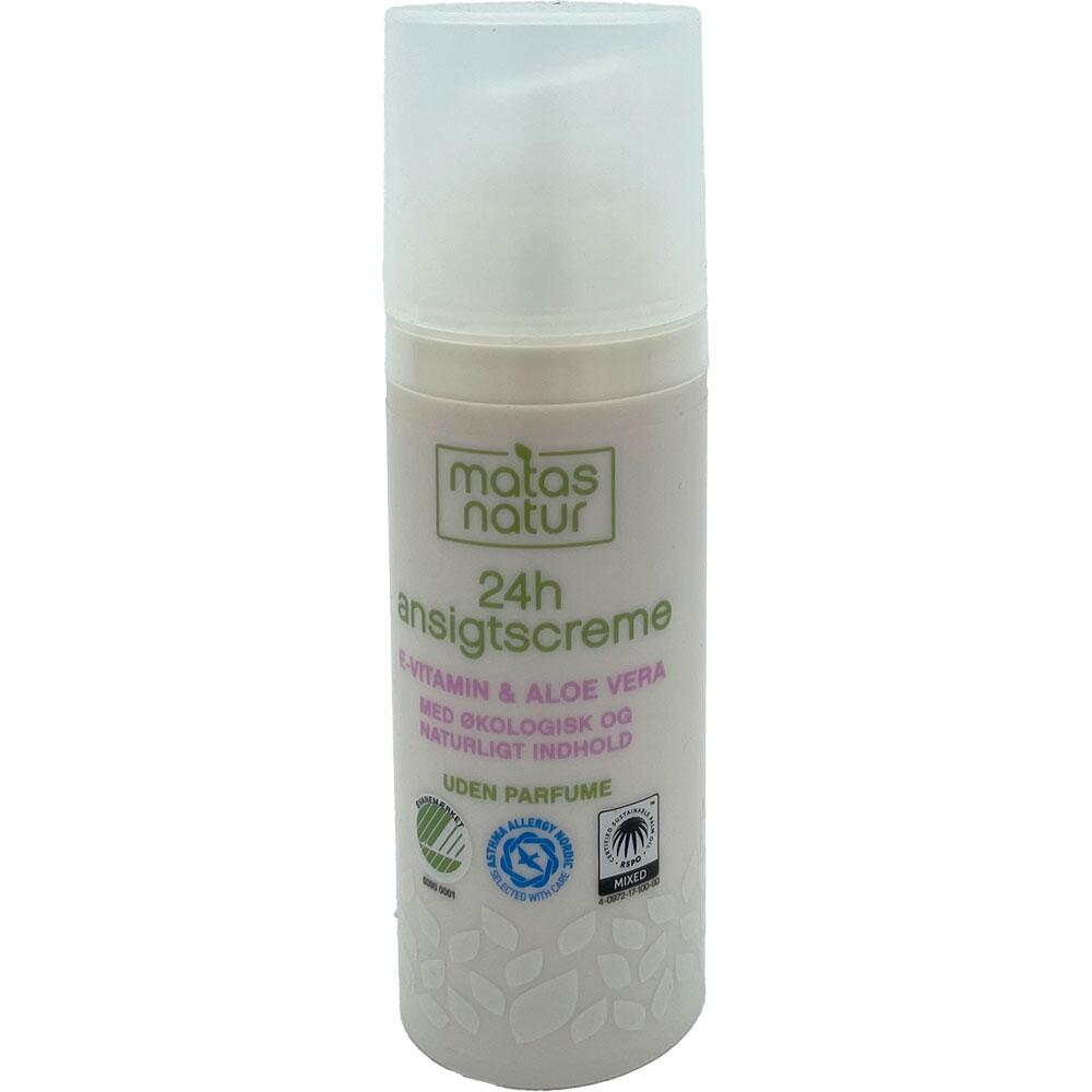 Aloe vera & e-vitamin 24H ansigtscreme Matas Natur