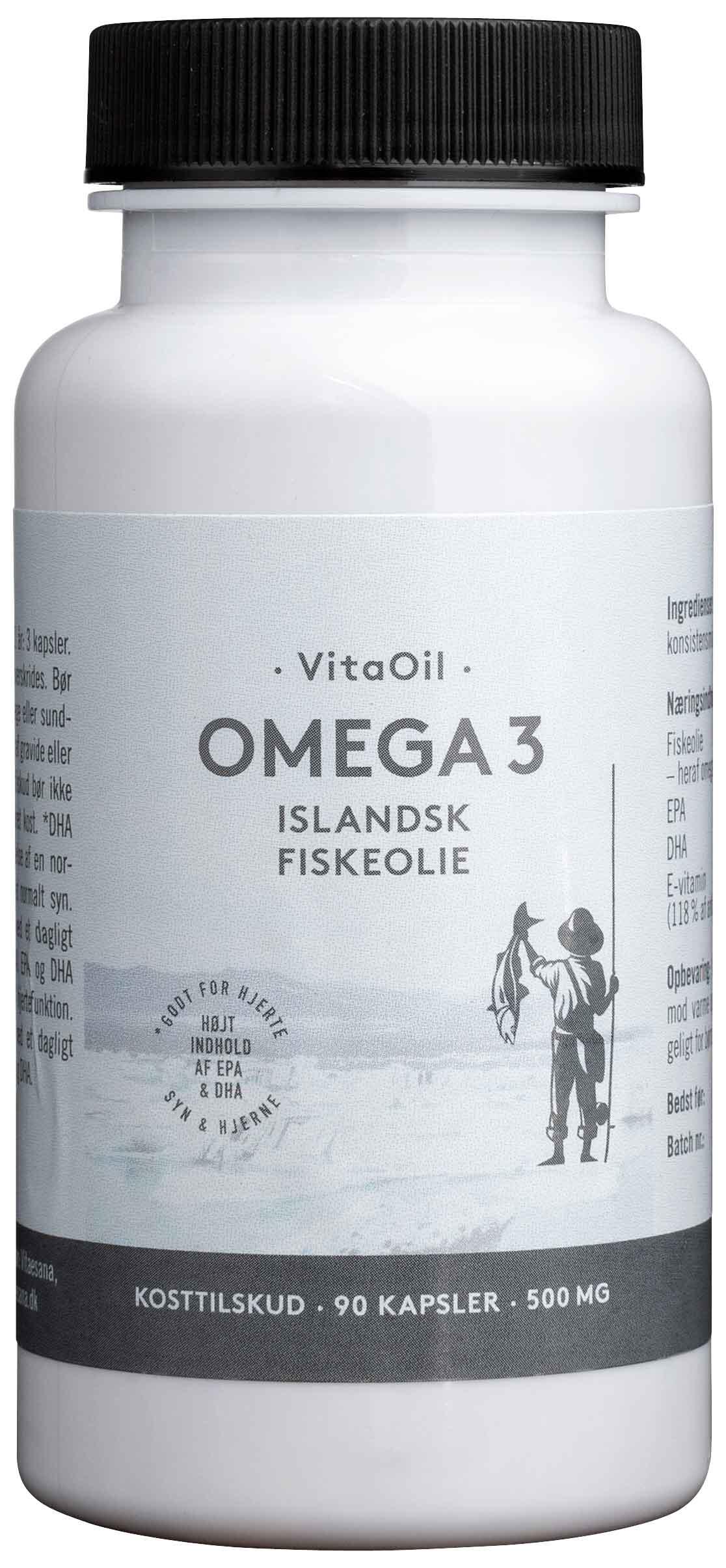 Omega 3 Islandsk fiskeolie VitaOil
