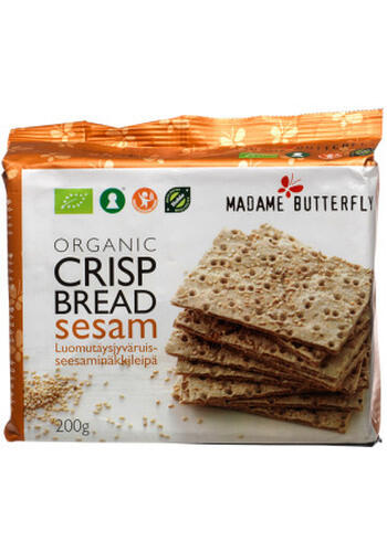 Organic crisp bread sesam Madame butterfly