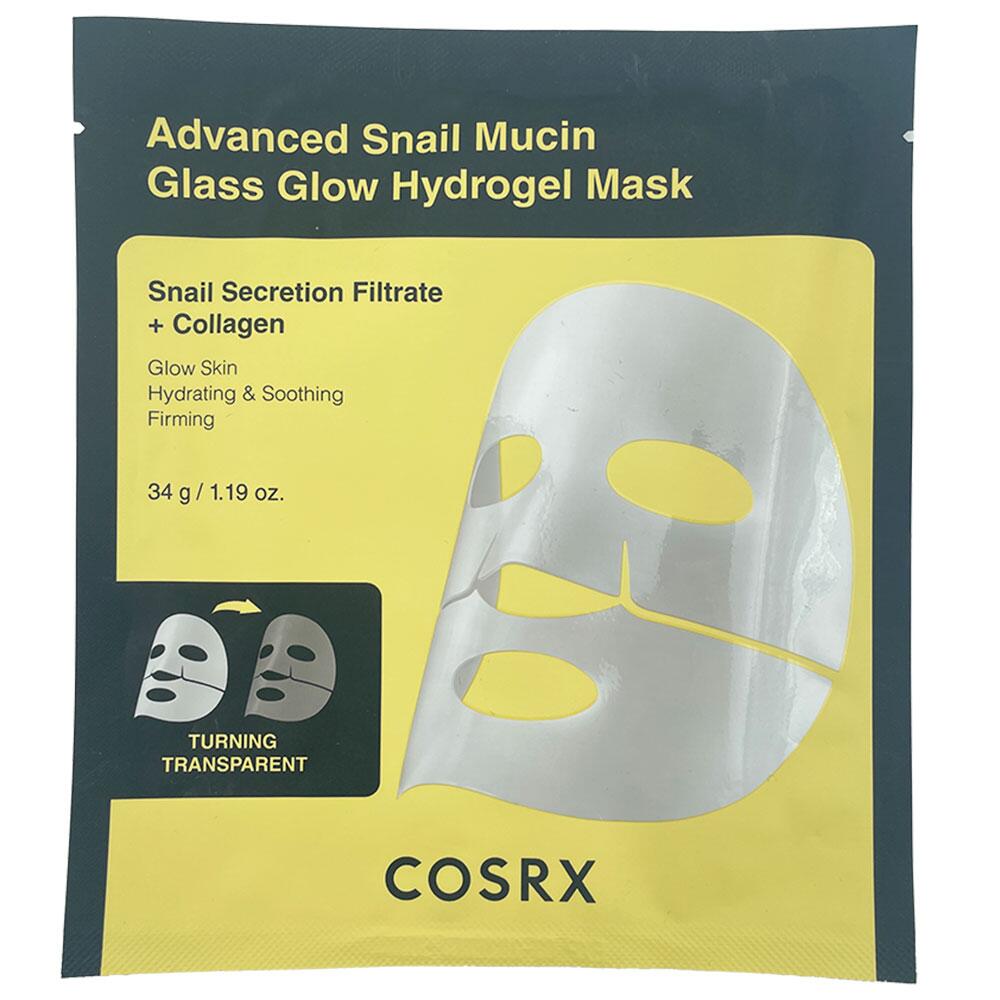 Advanced snail mucin glass glow hydrogel mask Cosrx