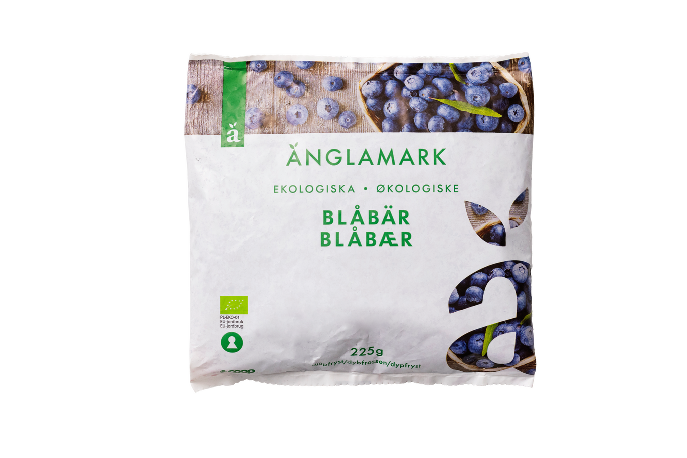 Økologiske blåbær Änglamark