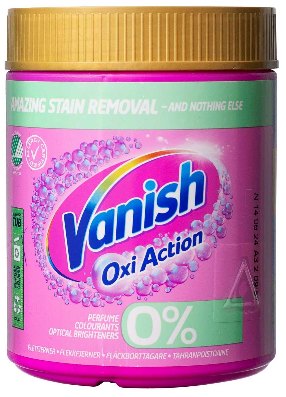 Oxi action 0% pulver (iblødsætning) Vanish