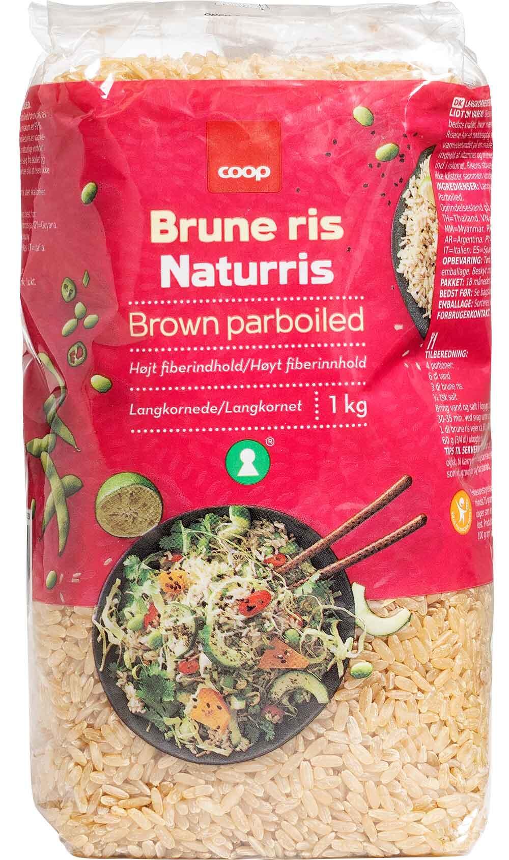 Brune ris parboiled Coop