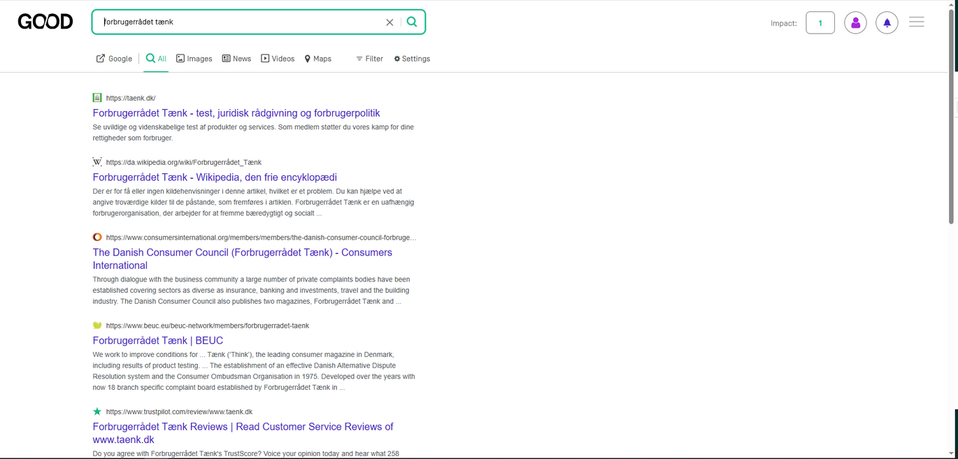 Søgemaskine Good Search