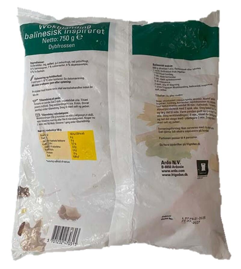 Wokblanding - balinesisk inspireret Frigodan