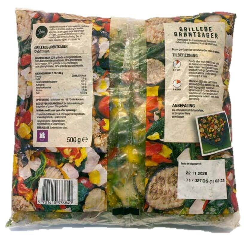 Grillede grøntsager Gestus