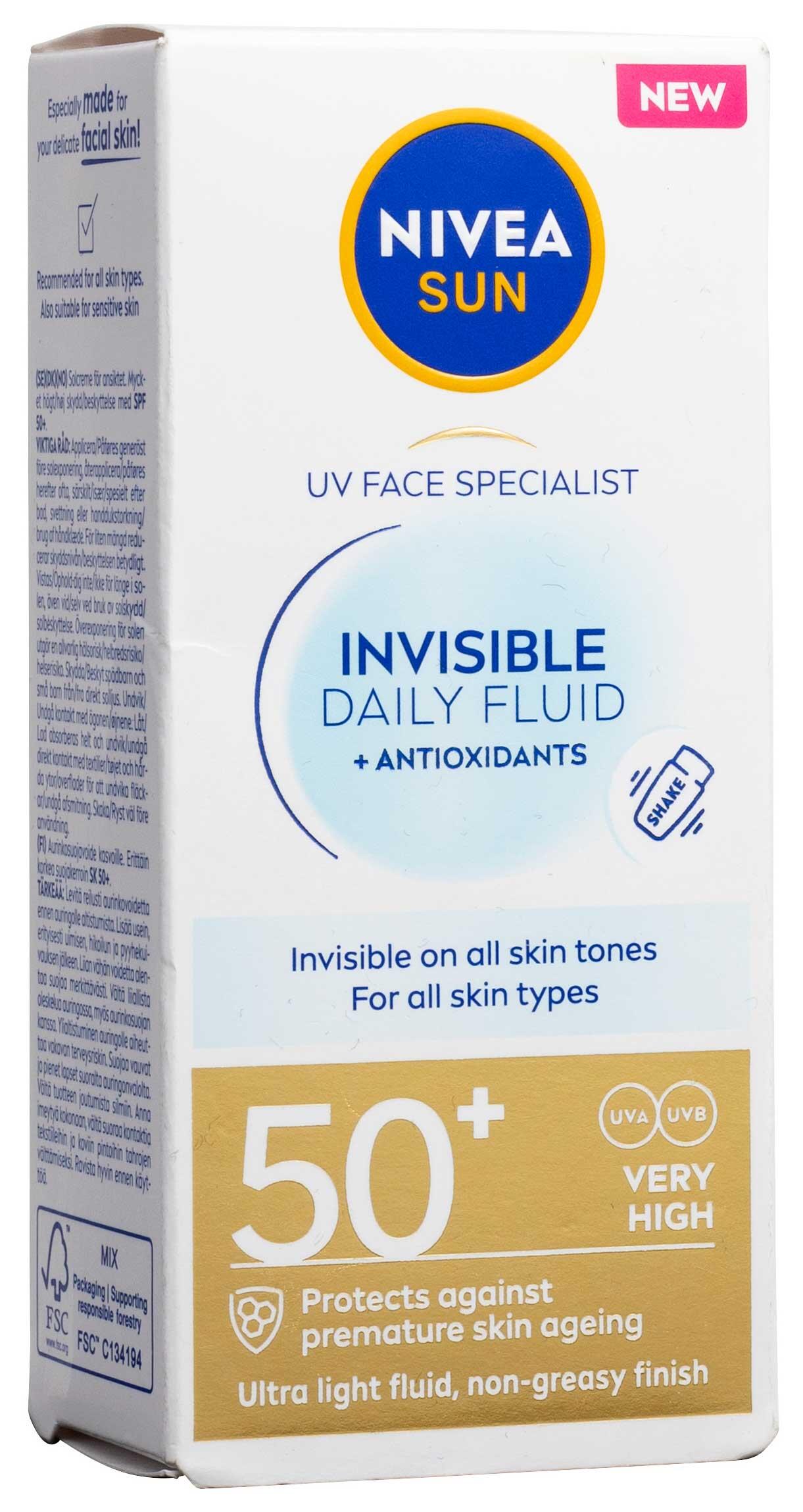 Invisible Daily Fluid SPF 50+ Nivea Sun