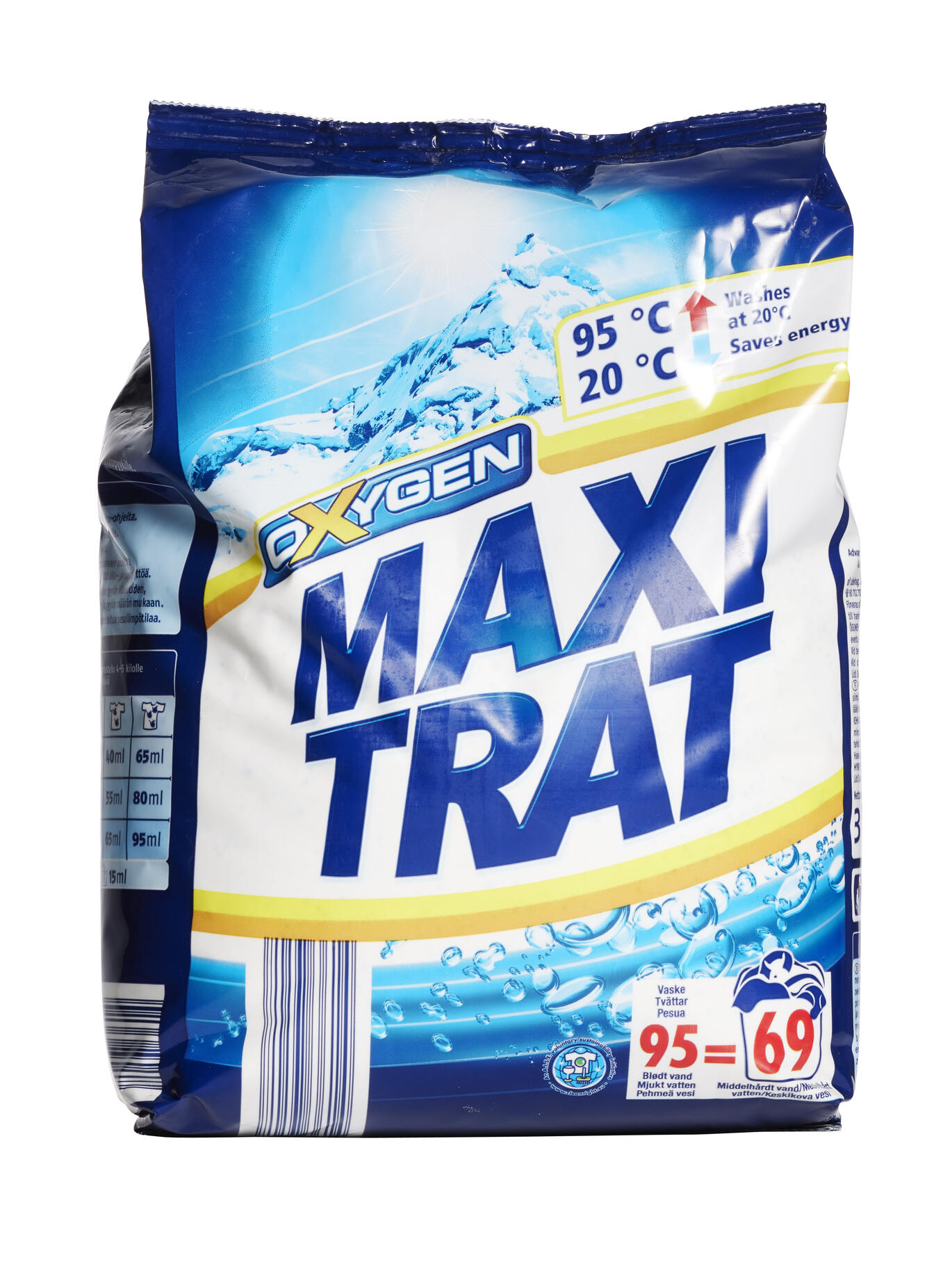 Oxygen vaskepulver til hvid vask Maxitrat