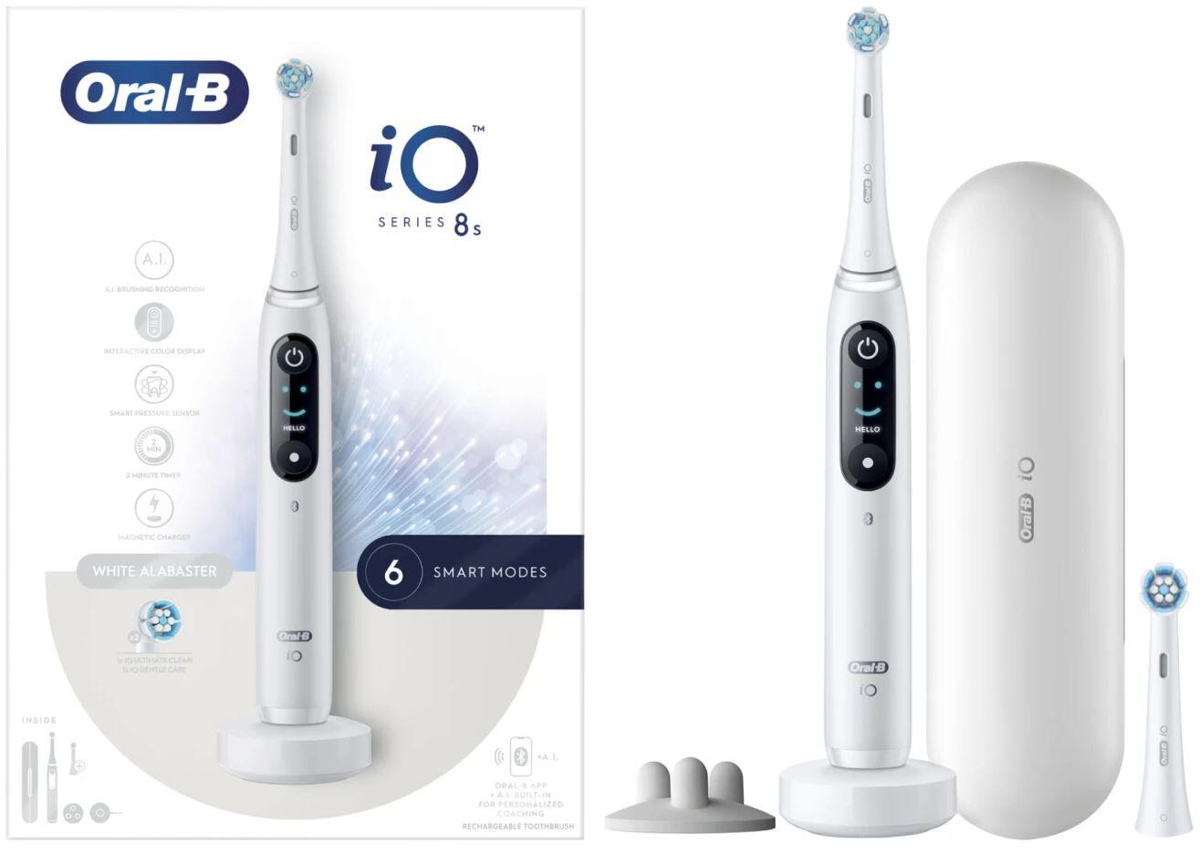 iO-8s (+ 1x Gentle Care) White Oral-B