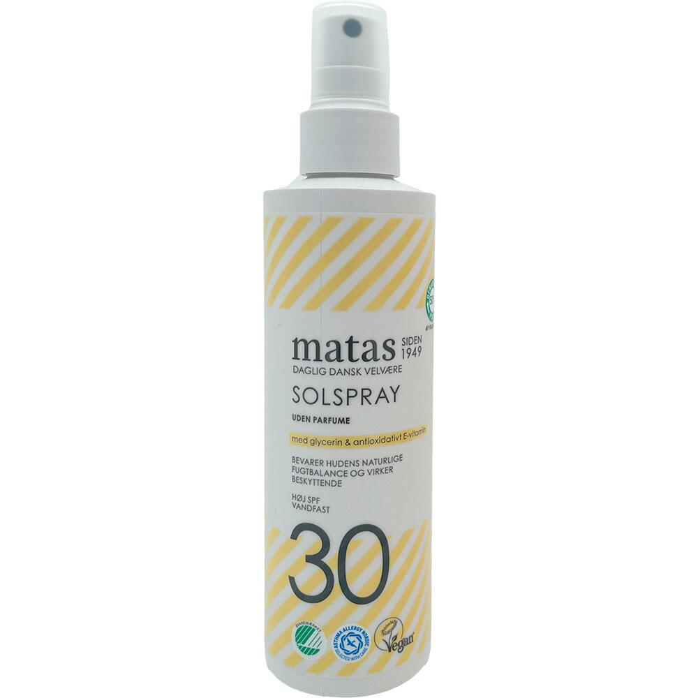 Solspray uden parfume SPF 30 Matas Striber