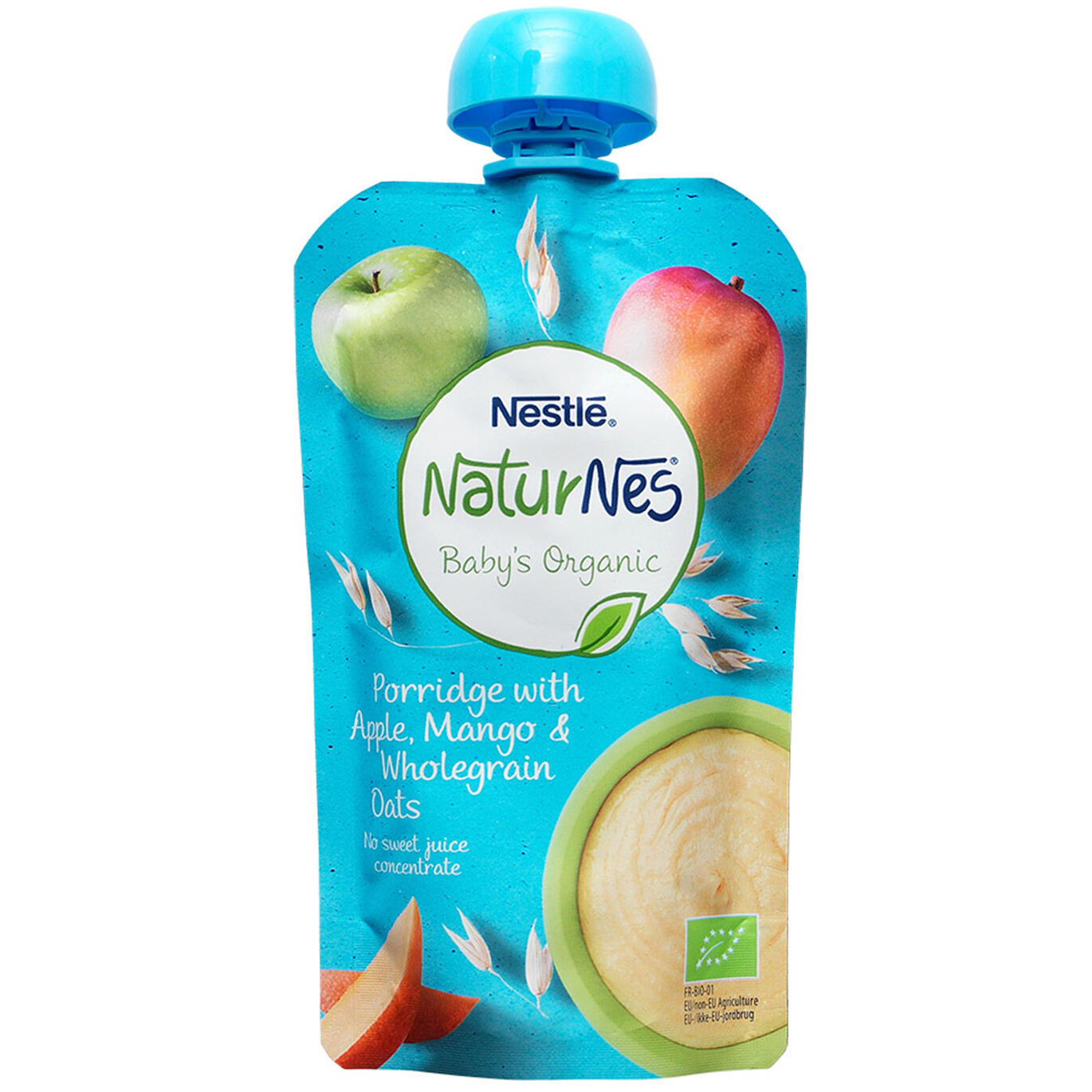 Porridge with Apple, Mango & wholegrain oats Nestlé NaturNes Baby's Organic